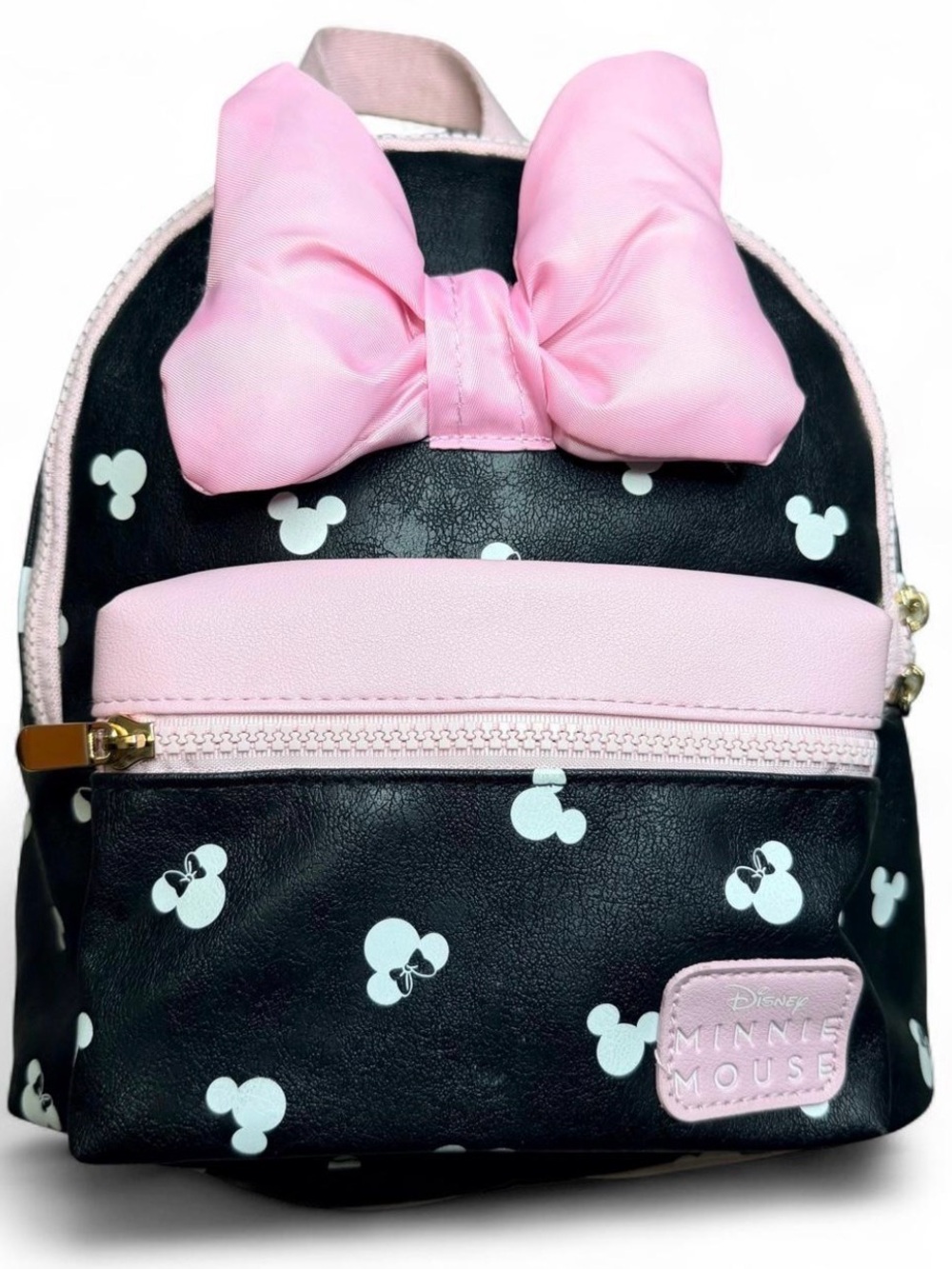 Disney Pink & Black Minnie Mouse Bow Mini Backpack